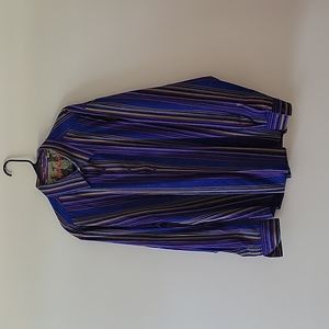 Men's Robert Graham Long sleeve button up dress shirt Size 4XL